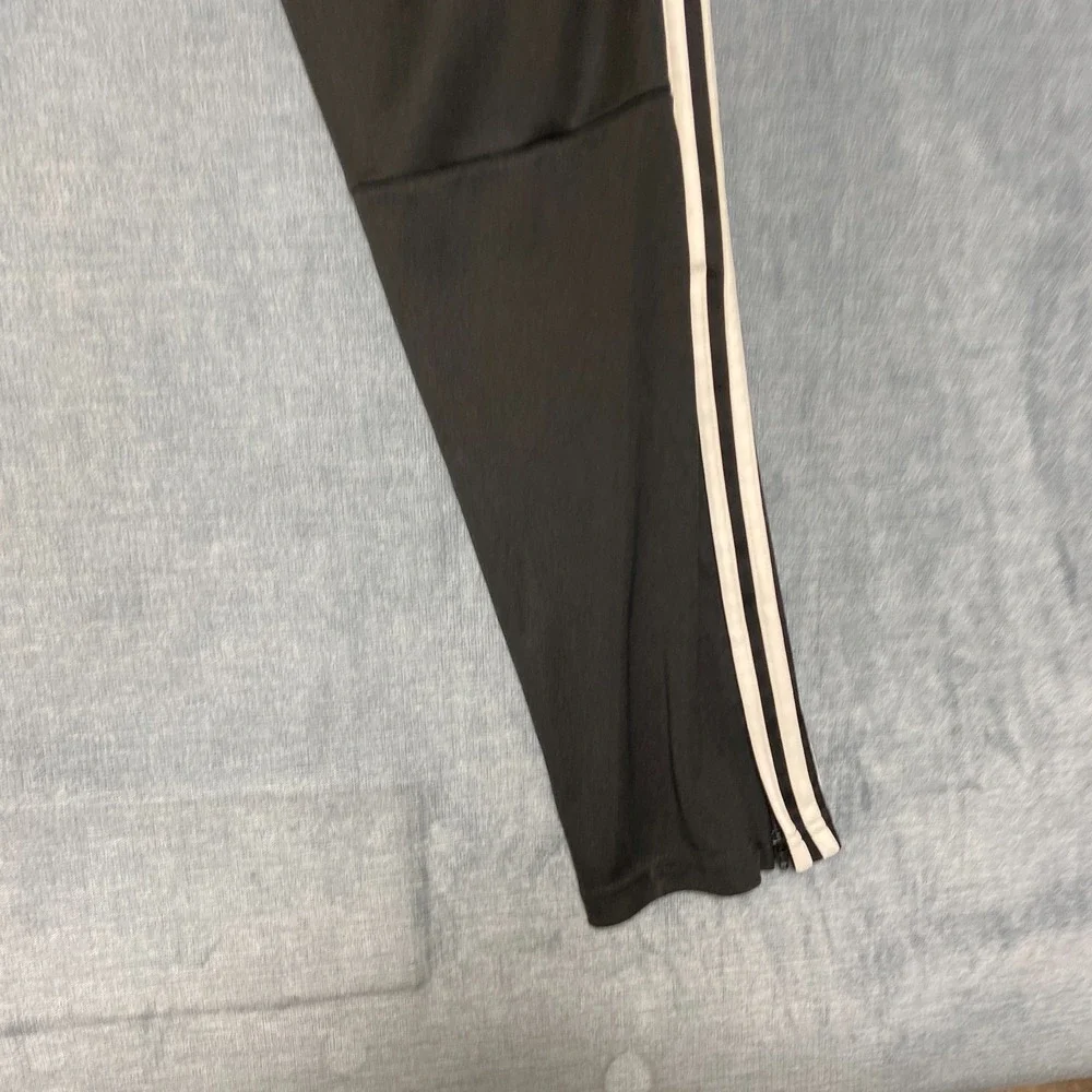 Adidas Climacool Track Pants Mens XL Black White Logo 3 Stripes Tapered Leg Yoga